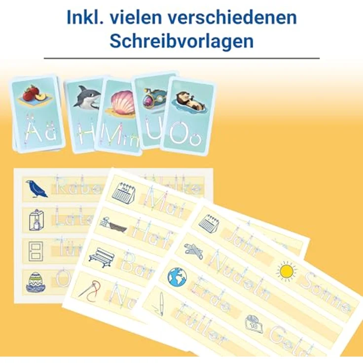 Ravensburger Die Schreib-Krake, Lernspiel zur Förderung der Schreibkompetenz mit unterschiedlichen Schwierigkeitsgraden, Made in Europe – Bild 4