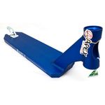 Apex Stuntscooter Apex Pro Stunt-Scooter Deck 580 (49cm) blau 5'' Wide Limited Edition mit Peg Cut Shape
