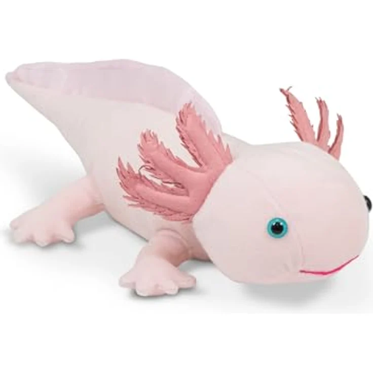 TOBAR Kuscheltier Axolotl Animigos Kuscheltier, Flauschiges und realistisches Geschenk für Kinder und Biologie-Fans – Bild 6