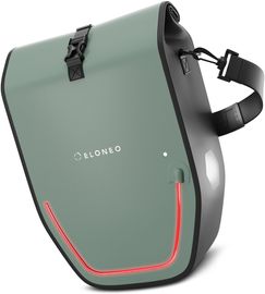 eloneo Fahrradtasche Gepäckträgertasche, wasserdicht mit LED, Kinderfahrradtasche