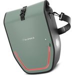 eloneo Fahrradtasche Gepäckträgertasche, wasserdicht mit LED, Kinderfahrradtasche