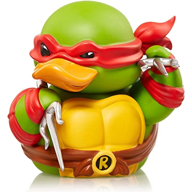 TUBBZ Box-Ausgabe Raphael, Sammler-Vinyl-Gummiente Figur, 9 cm, offizielles Teenage Mutant Ninja Turtles Merchandise – Bild 1