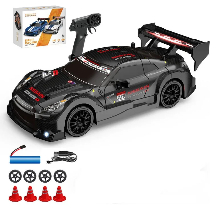 Insma RC-Auto, Schwarz, ferngesteuertes Auto ab 3 Jahren