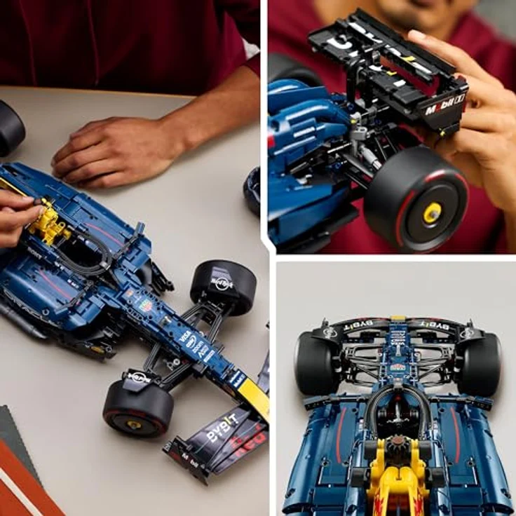 LEGO Technic 42206 Oracle Red Bull Racing RB20 F1 Rennauto, Bausatz mit authentischem V6-Motor und beweglichen Kolben, Mehrfarbig – Bild 4