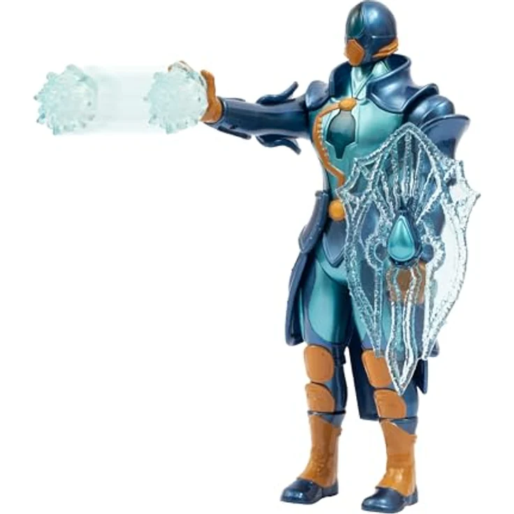 Giochi Preziosi Gormiti Aqu, 27 cm Figur mit Gelenken und interaktiver Lichtangriffsfunktion, mehrfarbig – Bild 4