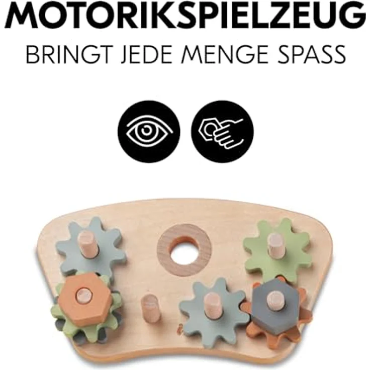 Hauck Motorikbrett Play Repairing S, FSC®-zertifiziertes Holz, erweiterbar und mit viel Spielspaß für Hochstühle – Bild 2