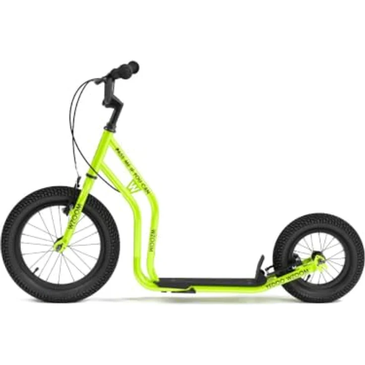 Yedoo Wzoom Kinder Tretroller, Höhenverstellbar, 16/12 Zoll Luftreifen, für Kinder ab 6 Jahren, Limette – Bild 3