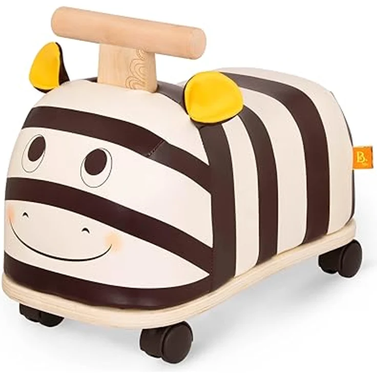 B. toys Rutschauto aus Holz – Rutscher Zebra auf Rollen für Kinder und Babys, Kinderfahrzeug, Rutschfahrzeug, Babyrutscher, Spielzeug ab 18 Monaten – Bild 2