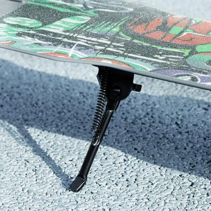 AIYAPLAY Kinderroller Klappbar mit Verstellbare Lenkerhöhe, Stoßdämpfende Vordergabel, Hinterradbremse, für Kinder ab 6-12 Jahren, Grün – Bild 8