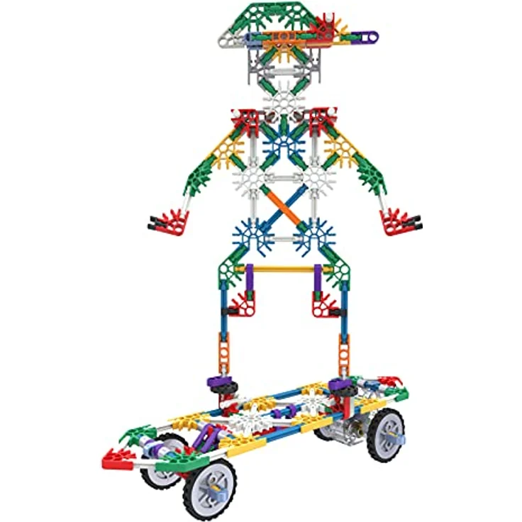 Basic Fun K'NEX 85049 Motorisierte Kreationen Baukasten, 3D-Bauspielzeug für Kinder, 325-teiliges MINT-Lernset, Technik für Kinder, Konstruktionsspielzeug mit 25 Modellen ab 7 Jahren – Bild 4