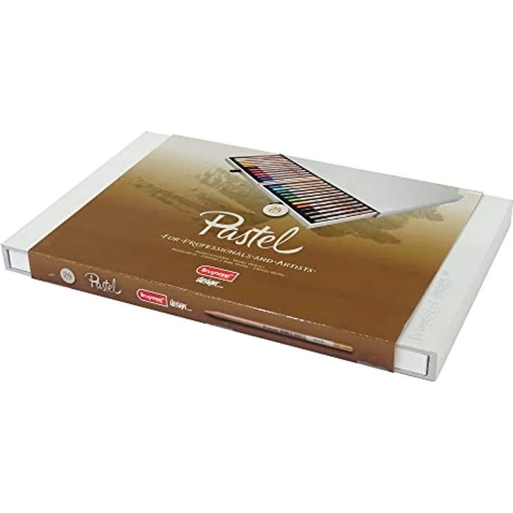 Bruynzeel Design Pastell-Bleistiftbox, 24 Farben (3,80 mm) für kreatives Zeichnen und Malen – Bild 1