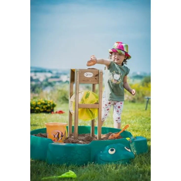 Classic World Sandtrichter aus Holz mit Mühle, umweltfreundliches Sandspielzeug für Kinder ab 3 Jahren, ungiftig und kreativitätsfördernd – Bild 7