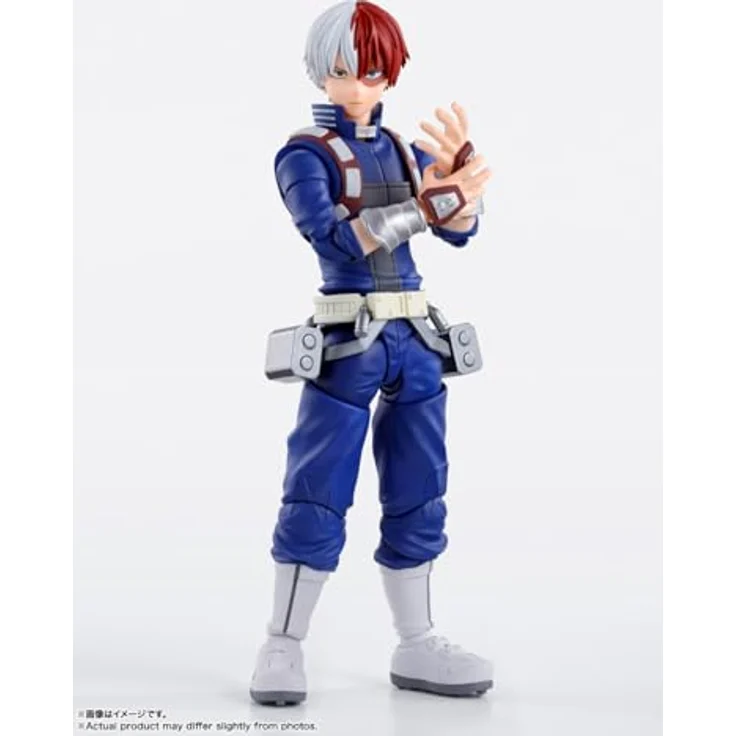 TAMASHII NATIONS My Hero Academia Shoto Todoroki S.H.Figuarts Actionfigur mit Effektteilen und mehreren Ersatzteilen – Bild 3