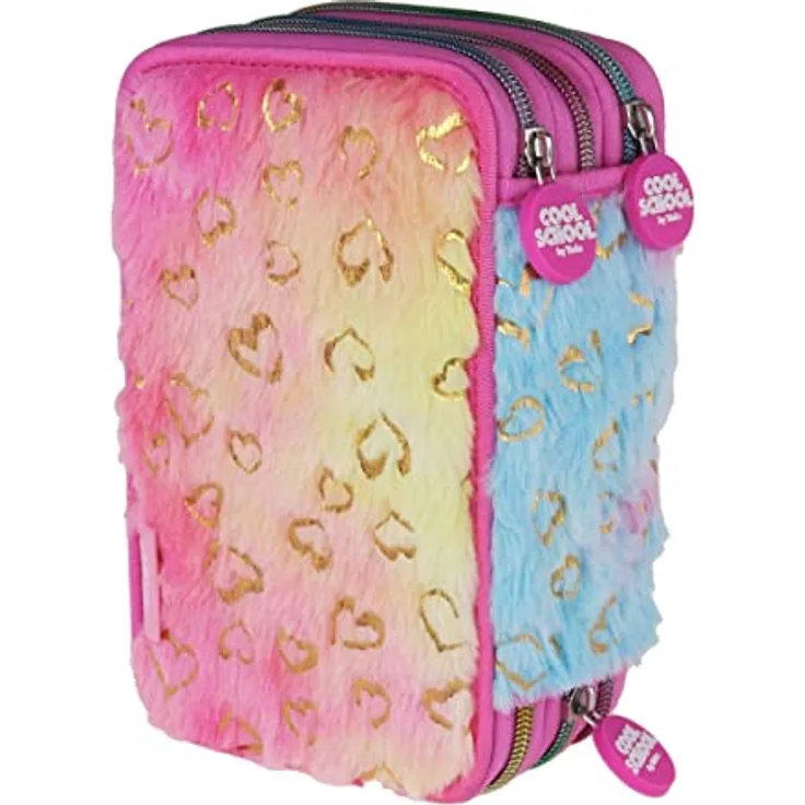 TRENDENZ Tinka Triple Pencilcase Plush (8-803743) - Federmäppchen mit Plüsch-Finish