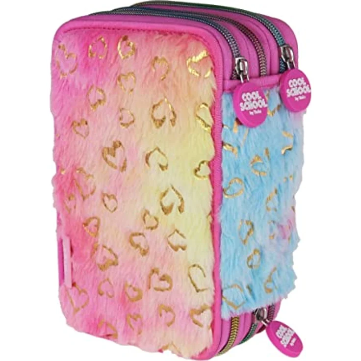 TRENDENZ Tinka Triple Pencilcase Plush (8-803743) - Federmäppchen mit Plüsch-Finish – Bild 1