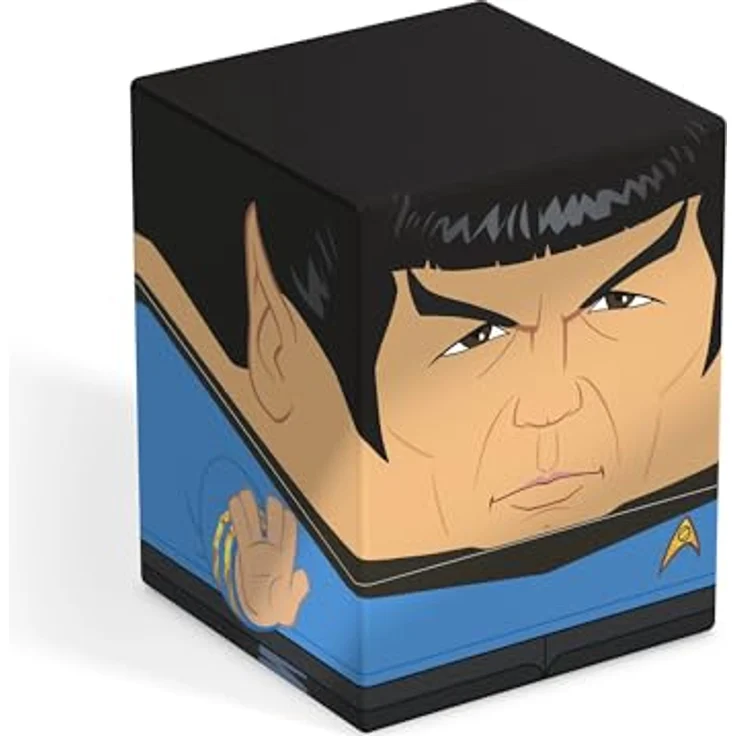 Ultimate Guard Squaroes Squaroe Star Trek: The Original Series ST011 - Spock, Deckbox für bis zu 100 Kartenspiele, offizielles Lizenzprodukt – Bild 1