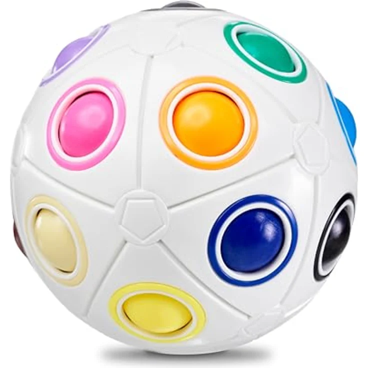 CUBIDI® Original Regenbogenball mit 19 Kugeln - Groß | Geschicklichkeitsspiel für Kinder und Erwachsene | Spannendes Knobelspiel für Mädchen und Jungen ab 6 Jahren – Bild 2