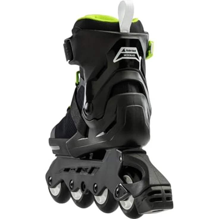 Rollerblade Microblade Inline Skates Nero/Verde 17.5, Bequeme Passform mit einfachem Verschlusssystem – Bild 4