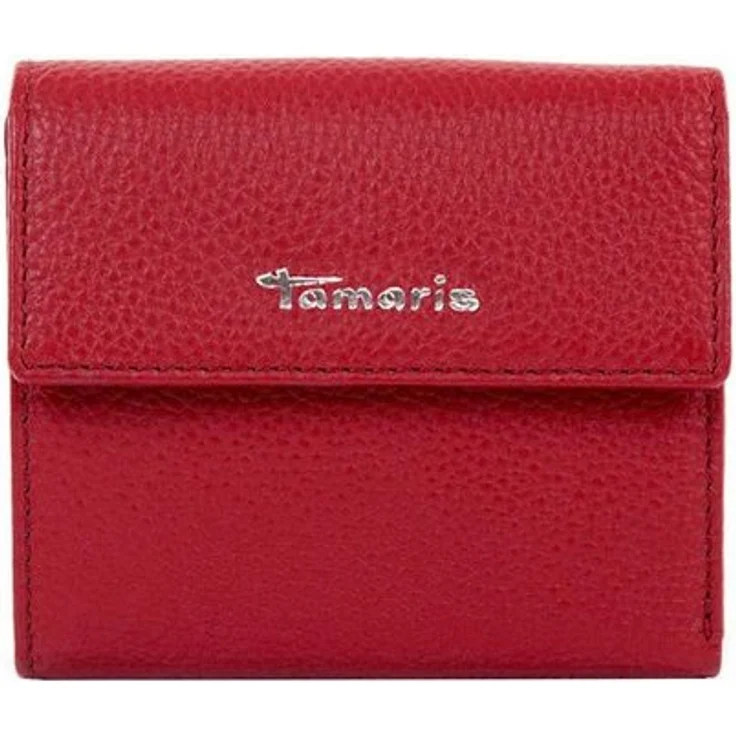Tamaris Geldbörse TAS Amanda (1-tlg), Für Damen - Leder, geprägte Optik, Emblem, Druckknopf, Uni-Design, weiches Material, Applikation, Münzfach, 6 Kreditkartenfächer, Scheinfächer, ideal für Abende und Partys, Farbe: nicht angegeben