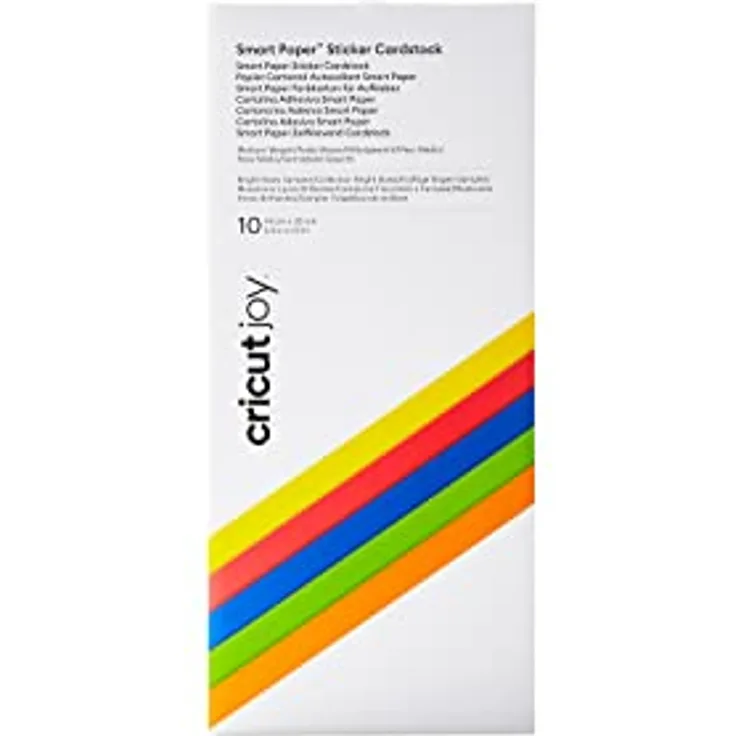 Cricut Joy Smart Paper Sticker Karton | Helle Bögen | 14 cm x 33 cm (5,5 "x 13") | 10-Pack | Zur Verwendung mit Cricut Freude, 2008871 - Preisvergleich