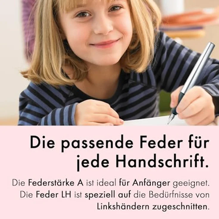 LAMY Füller LAMY nexx 037 SCHWARZ Stärke A, ergonomisches Design, Aluminiumkörper, hochwertige Stahlfeder – Bild 6