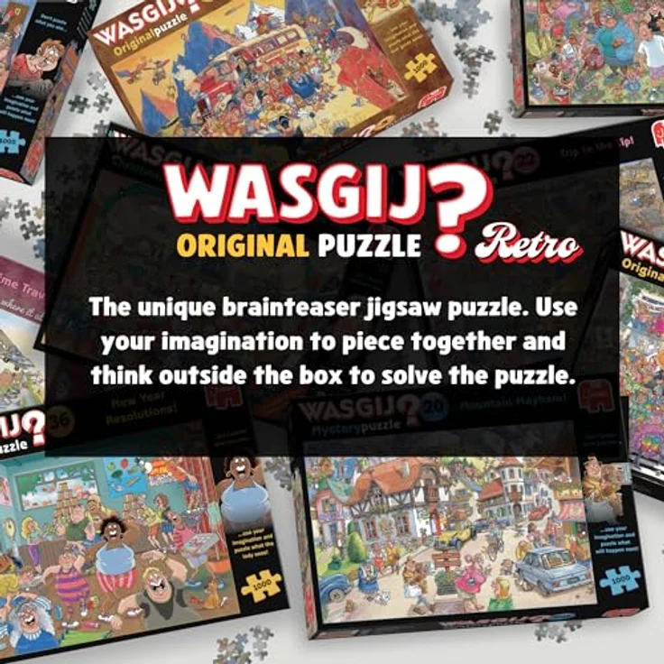 Wasgij Retro Original 9 - Reine Geschmackssache - 1000 Teile Puzzle mit einzigartigem Denkspielkonzept und hochwertiger Verarbeitung aus 100% recyceltem Karton – Bild 4