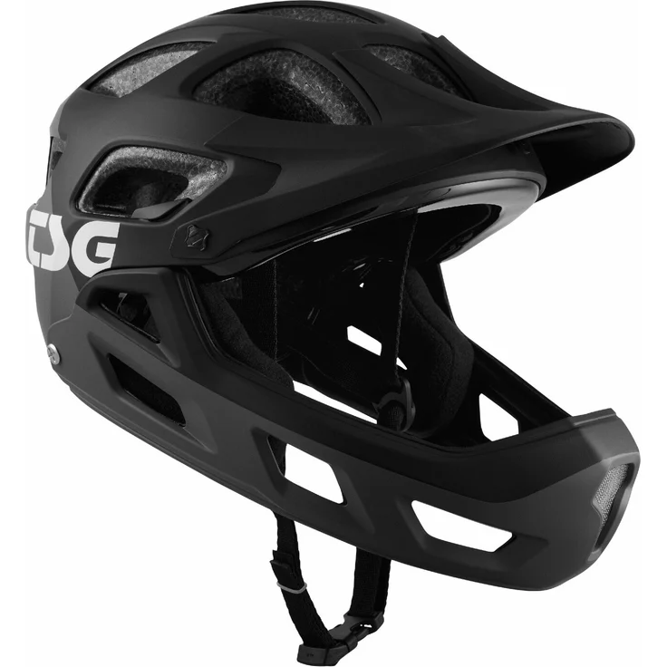 TSG Seek FR Fullface Bike Helm, abnehmbarer Kinnbügel, flow grey/black, L/XL / 57-59cm – Bild 1