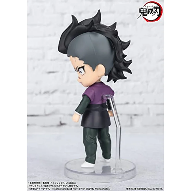 TAMASHII NATIONS Demon Slayer Kimetsu no Yaiba Genya, Figuarts Mini Action Figure, ca. 8,9 cm, inklusive optionaler Armteile und Ständer – Bild 4