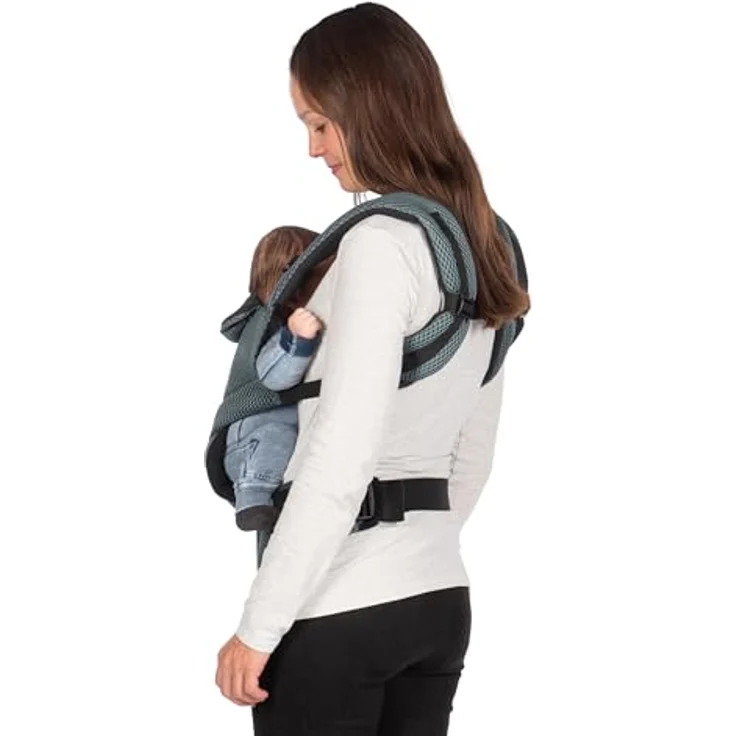 Dooky Babytrage Urban Comfort, ergonomische Trage für 3,5 bis 15 kg, faltbar, Grey Sapphire – Bild 21
