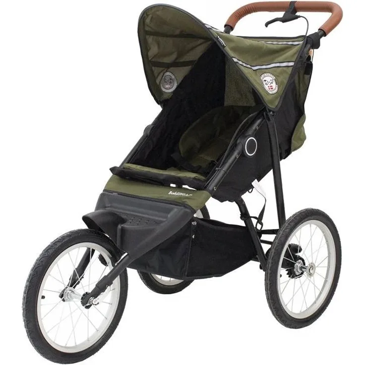 Babytrold Jogger Kinderwagen, mit großen Lufträdern, Handbremse und zusammenklappbar, grau