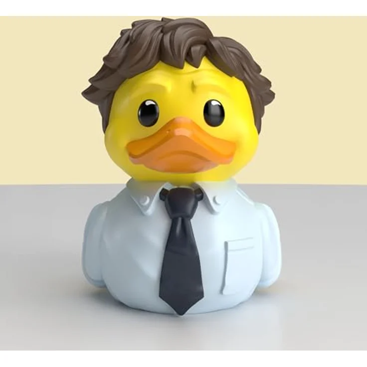 TUBBZ Mini: The Office - Jim Halpert als Cosplay-Gummiente Vinyl-Figur, 5 cm, in Mini-Badewanne mit The Office-Logo – Bild 4