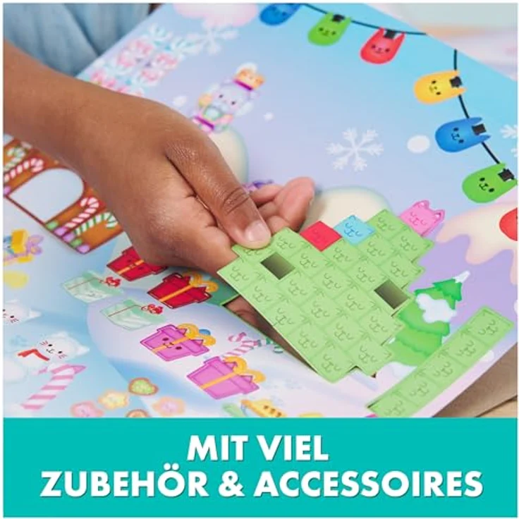 Gabby's Dollhouse, Adventskalender mit 24 Überraschungen, Figuren, Aufklebern und Puppenhaus-Zubehörteilen, Geschenk für Kinder ab 3 Jahren – Bild 3