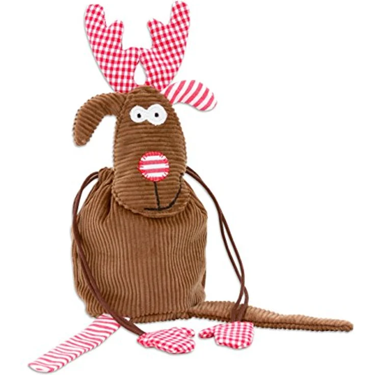 Betzold Elchbeutel Adventskalender-Set, 24 Stück, waschbare Geschenktüten für Advent und Weihnachten – Bild 4