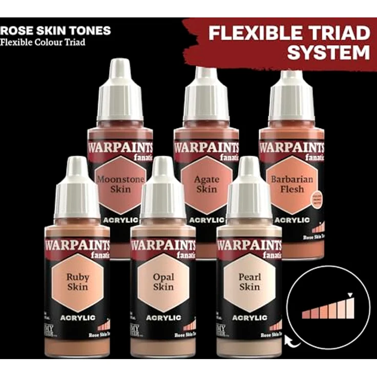 The Army Painter Warpaints Fanatic Pearl Skin, Acrylfarbe für Miniaturen, hautfarbener Ton, hohe Deckkraft – Bild 2