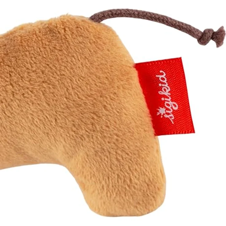 Sigikid Greifling sigibaby Dackel, Babygreifling mit Rassel, 15 cm, waschmaschinengeeignet, Unisex – Bild 5