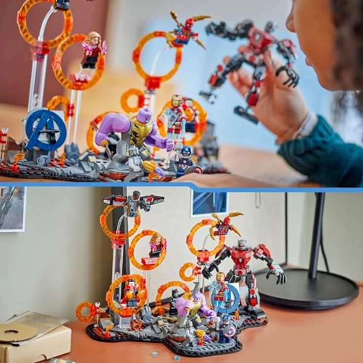 LEGO MARVEL 76323, Avengers: Endgame Letzter Showdown, 621-teiliges Bauset mit 10 Minifiguren und Ant-Man-Mech, für Kinder ab 10 Jahren – Bild 6
