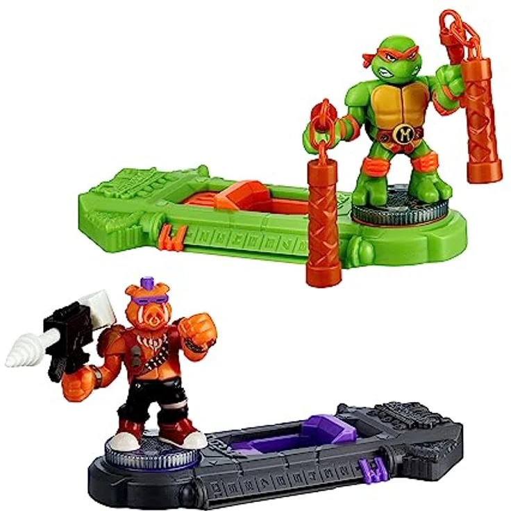 Big Buy Cooking Teenage Mutant Ninja Turtles Legends of Akedo: Michelangelo vs Evil Bepop, Kampffiguren-Set mit 2 Figuren, bunt, 4 Stücke, für Kinder ab 6 Jahren – Bild 5