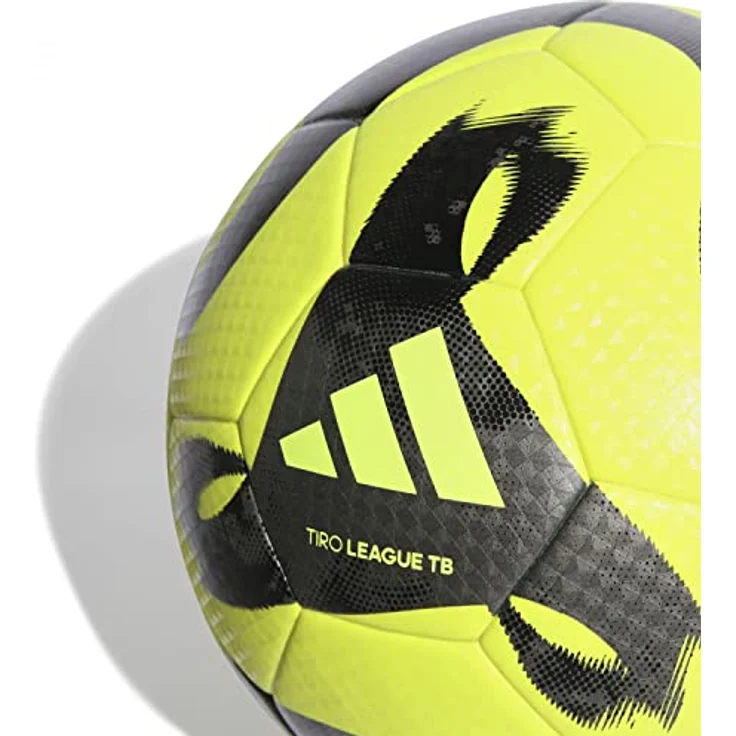 Adidas Unisex Ball (Thermal-Bonding) Tiro League Thermally Bonded Football, Solar Yellow/Black/Iron Met, HZ1295, 4 – Bild 4