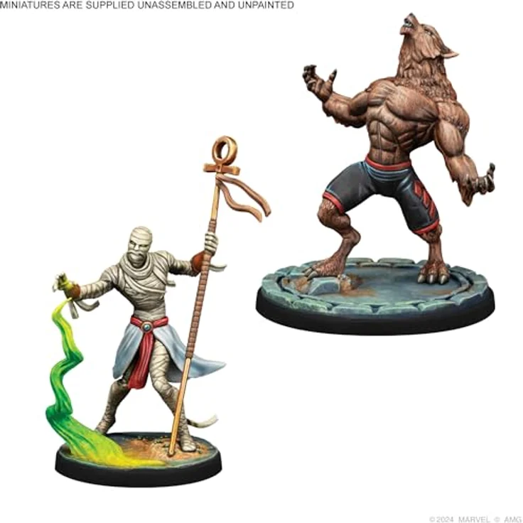 Atomic Mass Games AMGD2130 - Marvel: Crisis Protocol - Monsters Unleashed Character Pack, Erweiterung mit Dracula, Werewolf by Night, Lebender Mumie und Frankensteins Monster, für 2 Spieler ab 14 Jahren – Bild 4