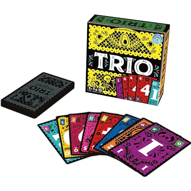 Cocktail games Trio (Französisch), Kartenspiel zum Zahlenraten, strategisches Spiel für 2-3 Spieler – Bild 5
