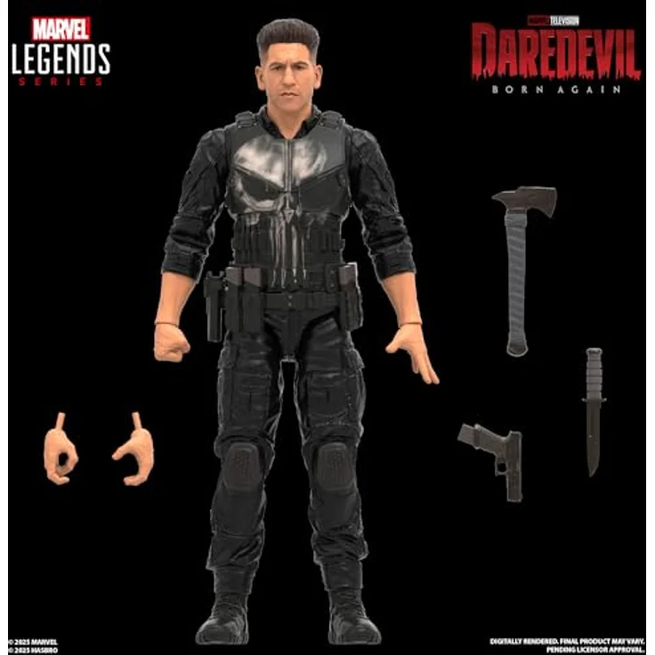 Marvel Legends Series Daredevil: Born Again Punisher Action-Figur mit 5 Accessoires, 15 cm, mehr als 20 Bewegungspunkte – Bild 4