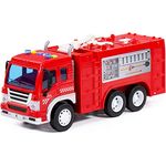 Feuerwehr LKW Kinder Spielzeug City Schwungrad Löschfahrzeug mit Licht Sound