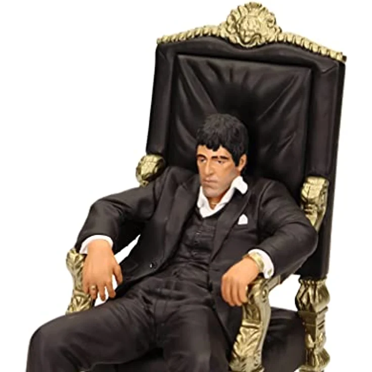 SD TOYS Scarface Tony Montana Figur, schwarz/Gold, 18 cm hoch aus 100% Kunststoff in Geschenkverpackung – Bild 5