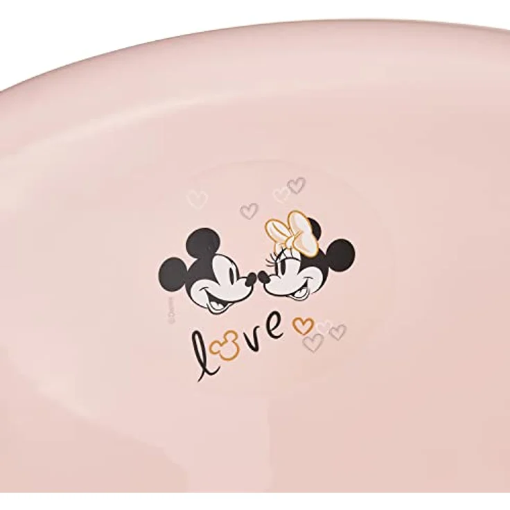 keeeper Minnie Ergonomische Babywanne, mit Stöpsel, für 0-12 Monate, 84 cm, Nordic Pink, integriertes Mickey Maus Motiv, einfache Reinigung – Bild 5