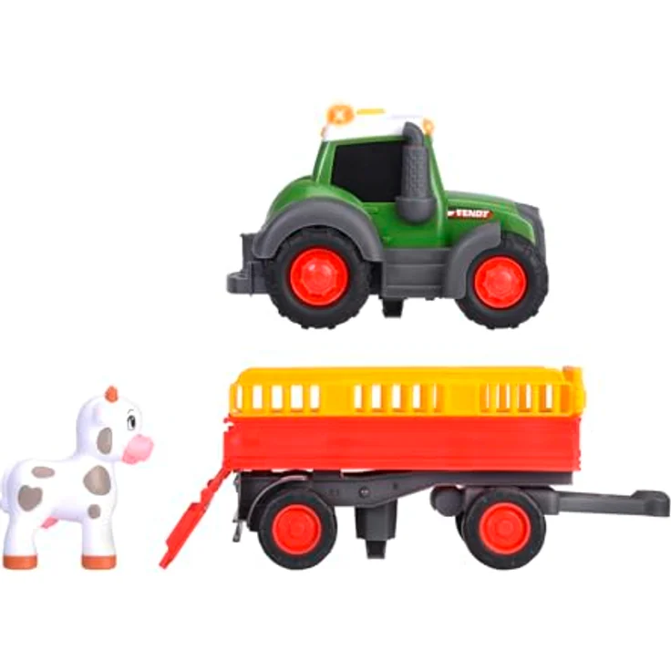 Dickie Toys ABC Bauernhof-Traktor Fendti (30 cm) - Spielzeugauto mit Licht & Sound für Kleinkinder ab 1 Jahr – Bild 3