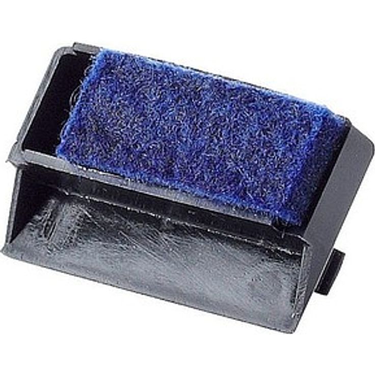REINER Ersatzstempelkissen Colorbox C1 für Modell C1, blau, 6er Pack mit dokumentenechter Tinte, 4,0 x 0,45 cm