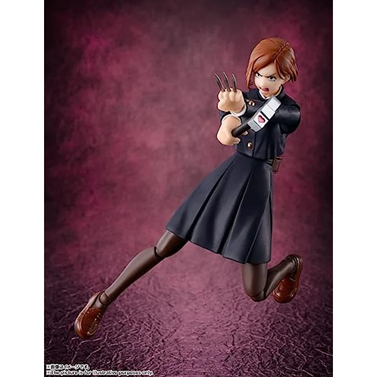 BANDAI Jujutsu Kaisen S.H. Figuarts Nobara Kugisaki, 14 cm Actionfigur mit Zubehör – Bild 3