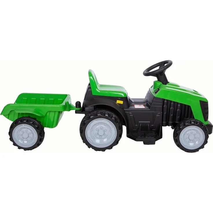 schnaeppchenmeile-online Kinder Elektroauto Traktor mit Anhänger mit Licht vorne, 6V/4.5Ah Batterie, Frontlicht, 70x40,5x43cm, blau