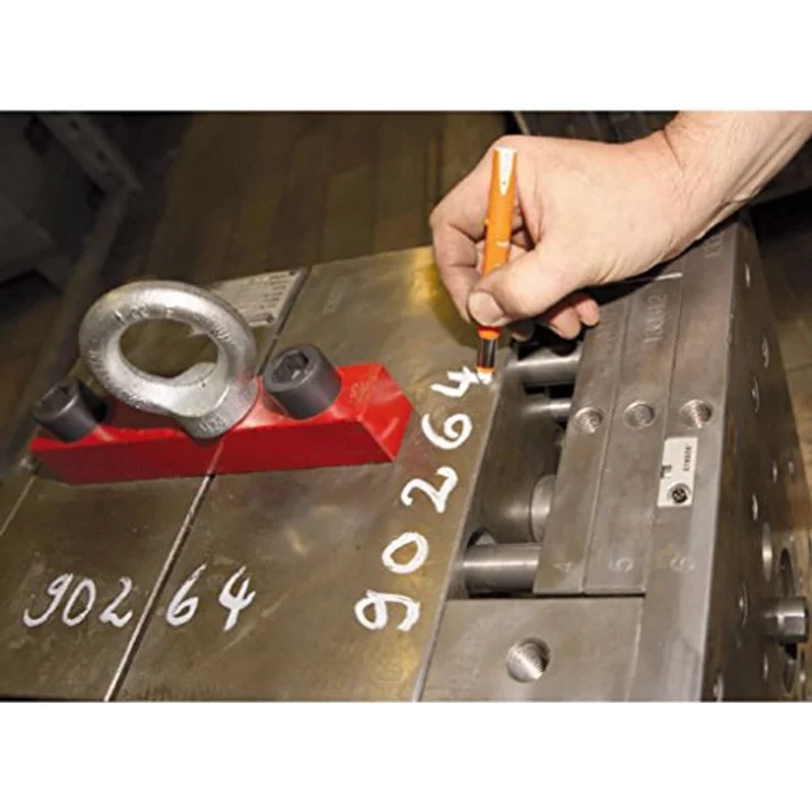 Pica PICA Gel Signalmarker 8080/SB, weiß, 8 mm Spitze, Temperaturbeständig bis 1000 °C, wetterfest und lichtbeständig – Bild 2