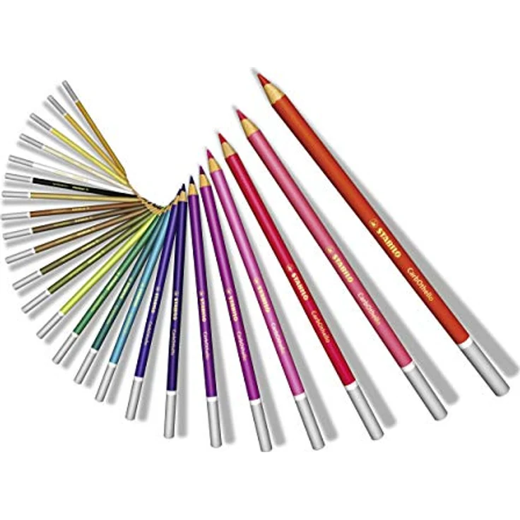 STABILO CarbOthello ARTY+ Pastellkreidestift, 24er Metalletui mit 24 brillanten Farben, trocken misch- und wischbar – Bild 3